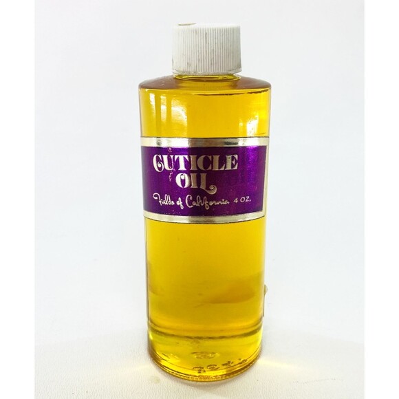 Vintage Cuticle Oil Glass Botte by Fields of California 4 oz Full (Please Read)